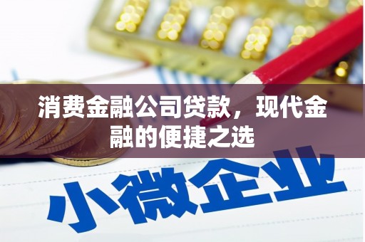 淇滨消费金融公司贷款，现代金融的便捷之选