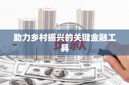 淇滨助力乡村振兴的关键金融工具