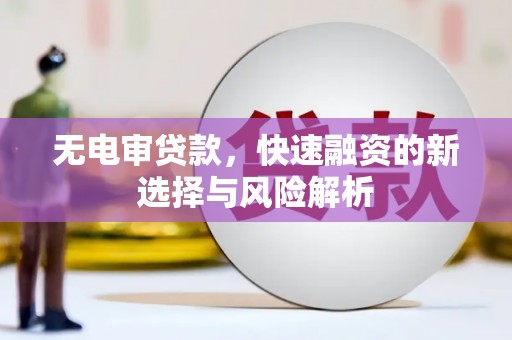 淇滨无电审贷款，快速融资的新选择与风险解析