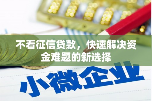 淇滨不看征信贷款，快速解决资金难题的新选择