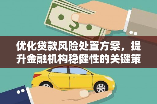 淇滨优化贷款风险处置方案，提升金融机构稳健性的关键策略