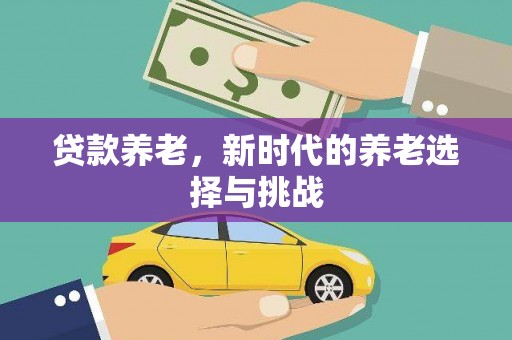 淇滨贷款养老，新时代的养老选择与挑战
