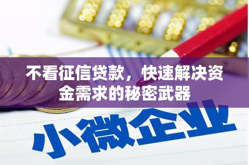 淇滨不看征信贷款，快速解决资金需求的秘密武器