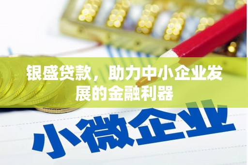 淇滨银盛贷款，助力中小企业发展的金融利器