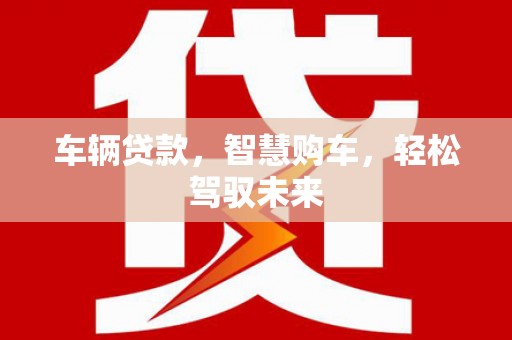 淇滨车辆贷款，智慧购车，轻松驾驭未来